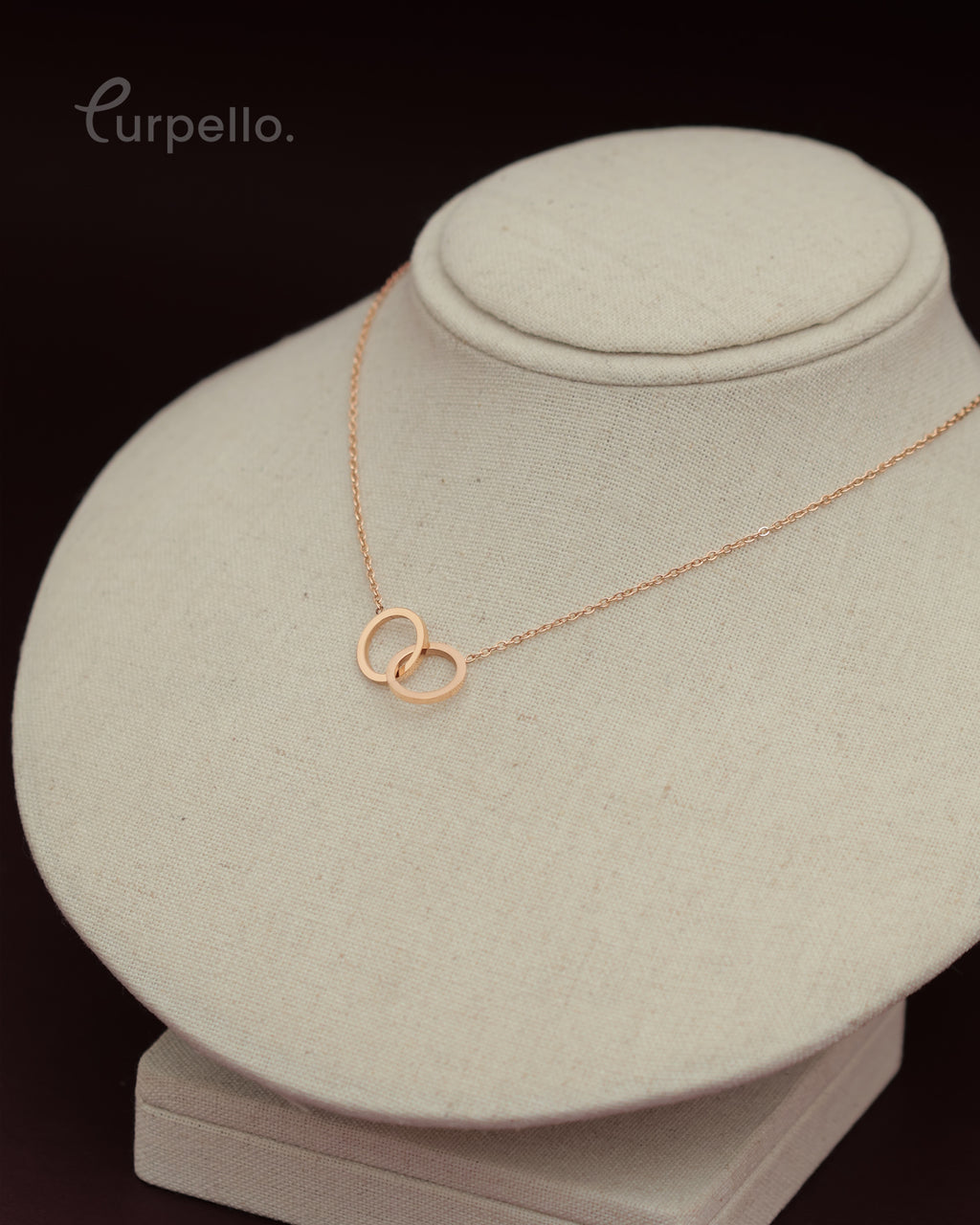 Purpello Interlocking Circles Necklace