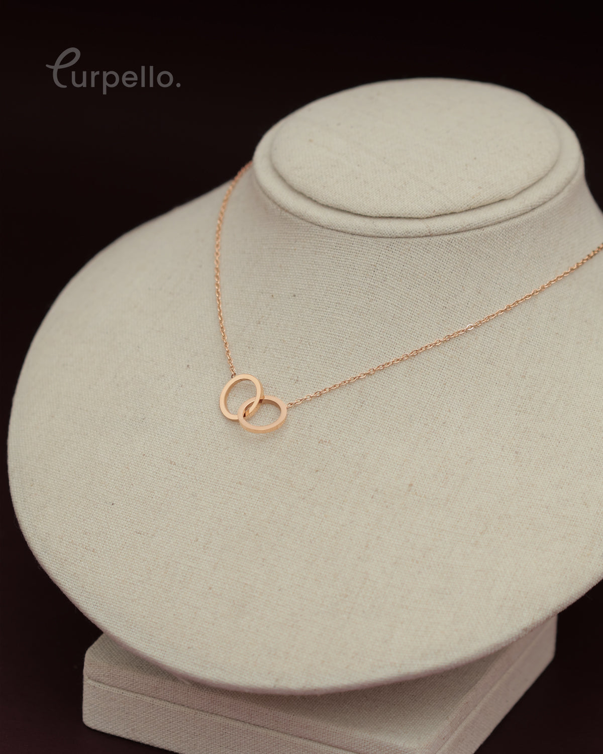 Purpello Interlocking Circles Necklace