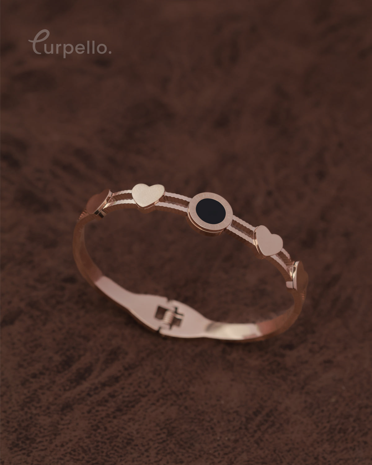 Purpello Heart Charm Anti-Tarnish Bracelet