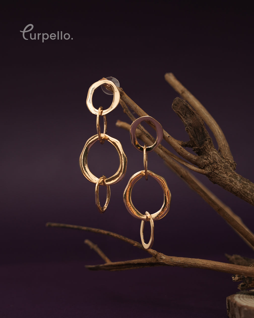 Purpello Hoop Earring