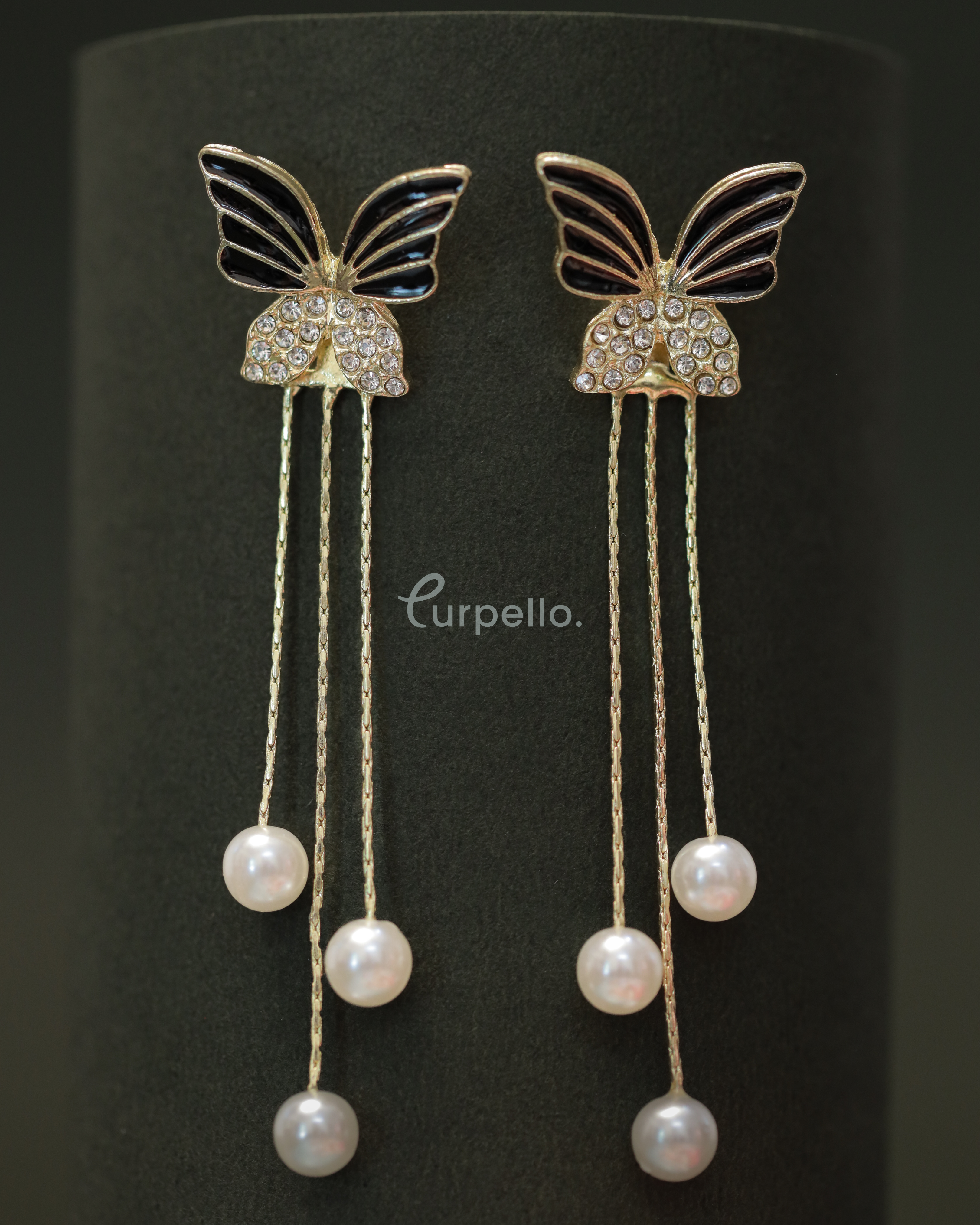 Purpello Butterfly Long Earrings