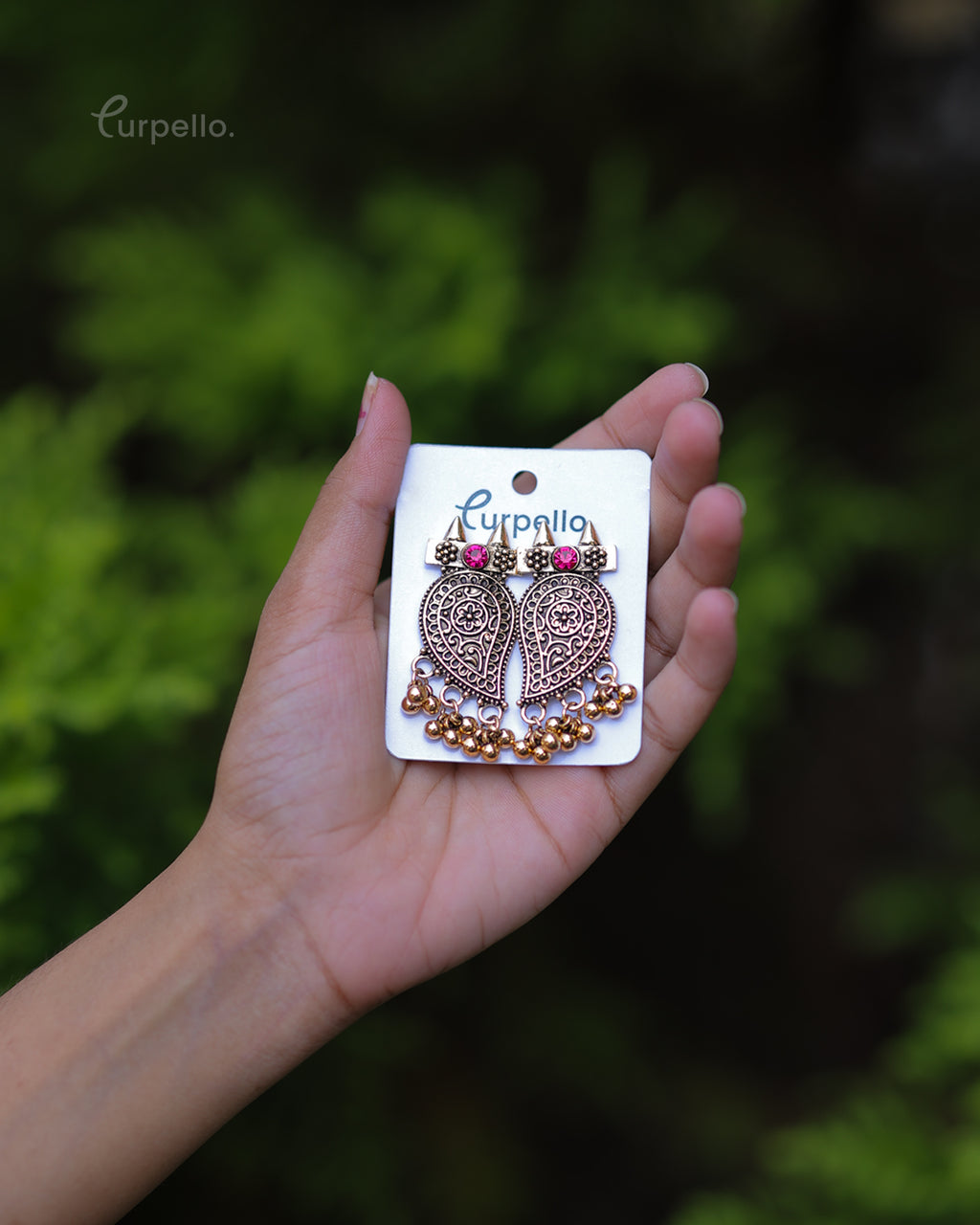 Purpello Antique Owl Motif Earrings