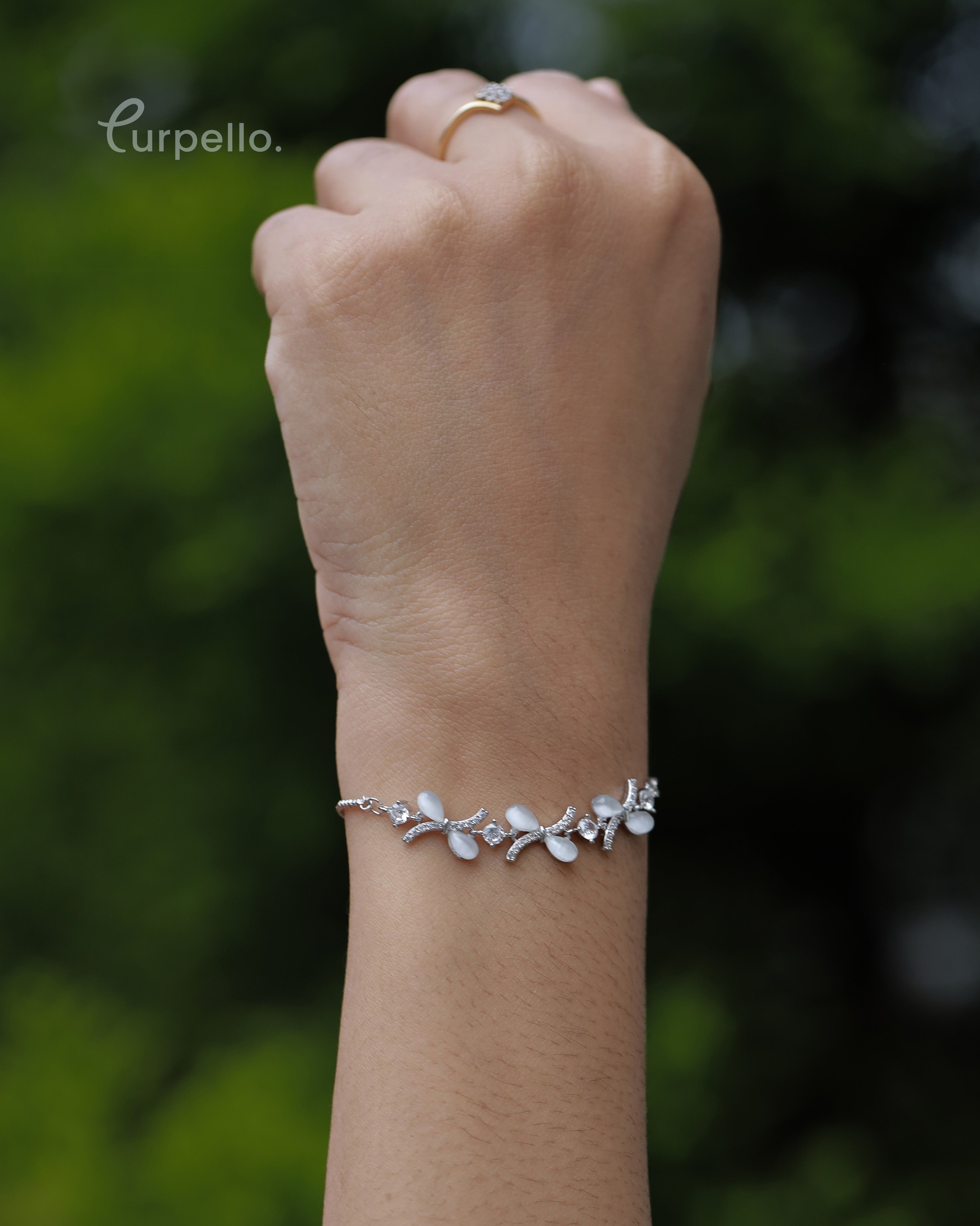 Purpello Silver Plated Premium Bracelete