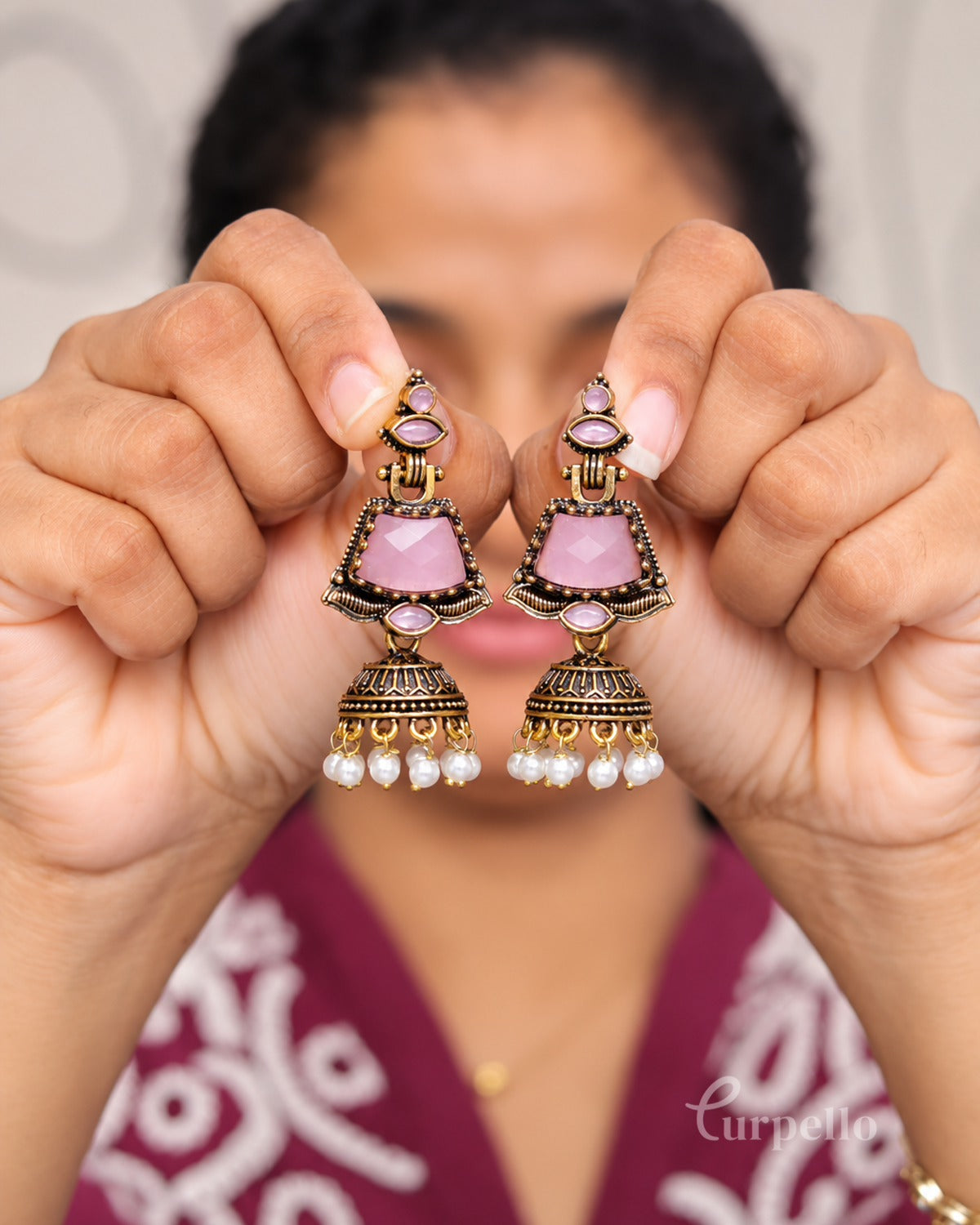 Ruby Raaga Jhumka