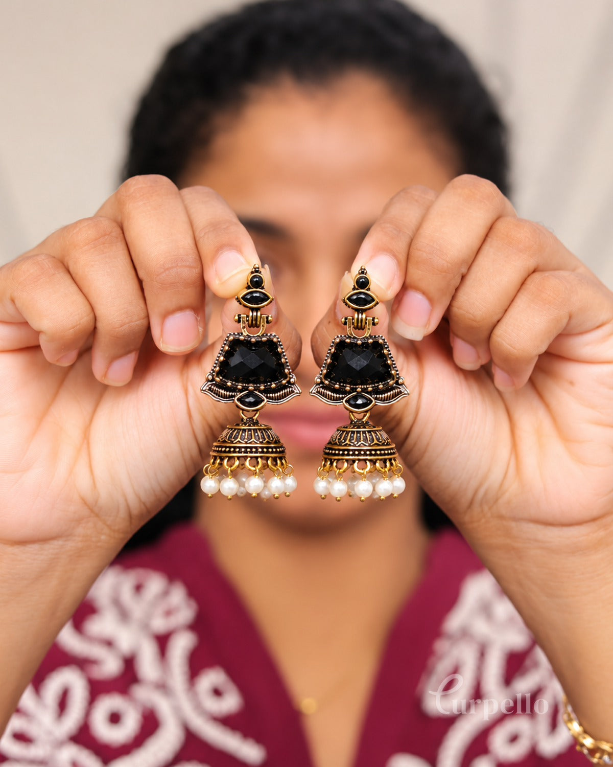 Ruby Raaga Jhumka