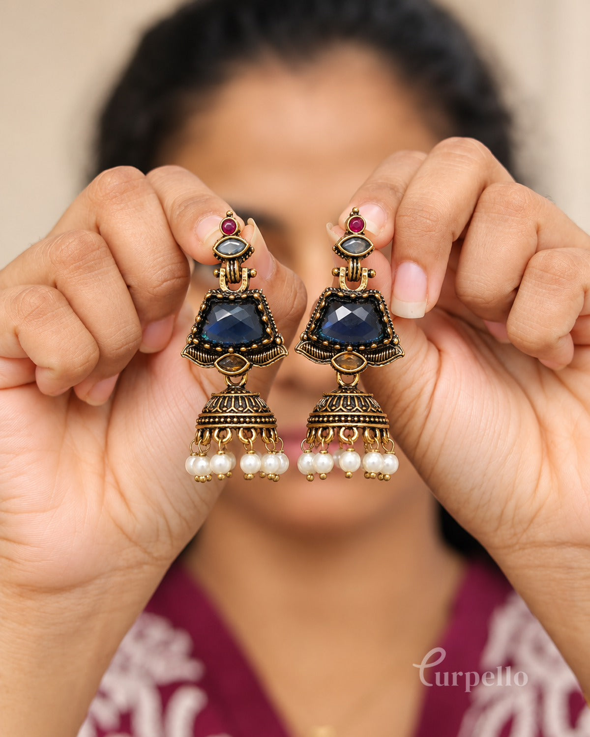 Ruby Raaga Jhumka