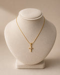 Minimal Gold Cross Pendant Necklace
