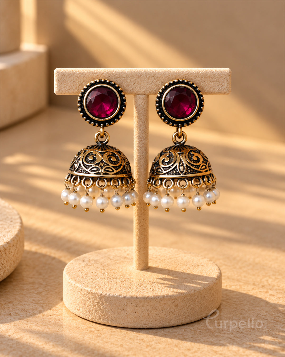 Heritage Antique Jhumka Earrings