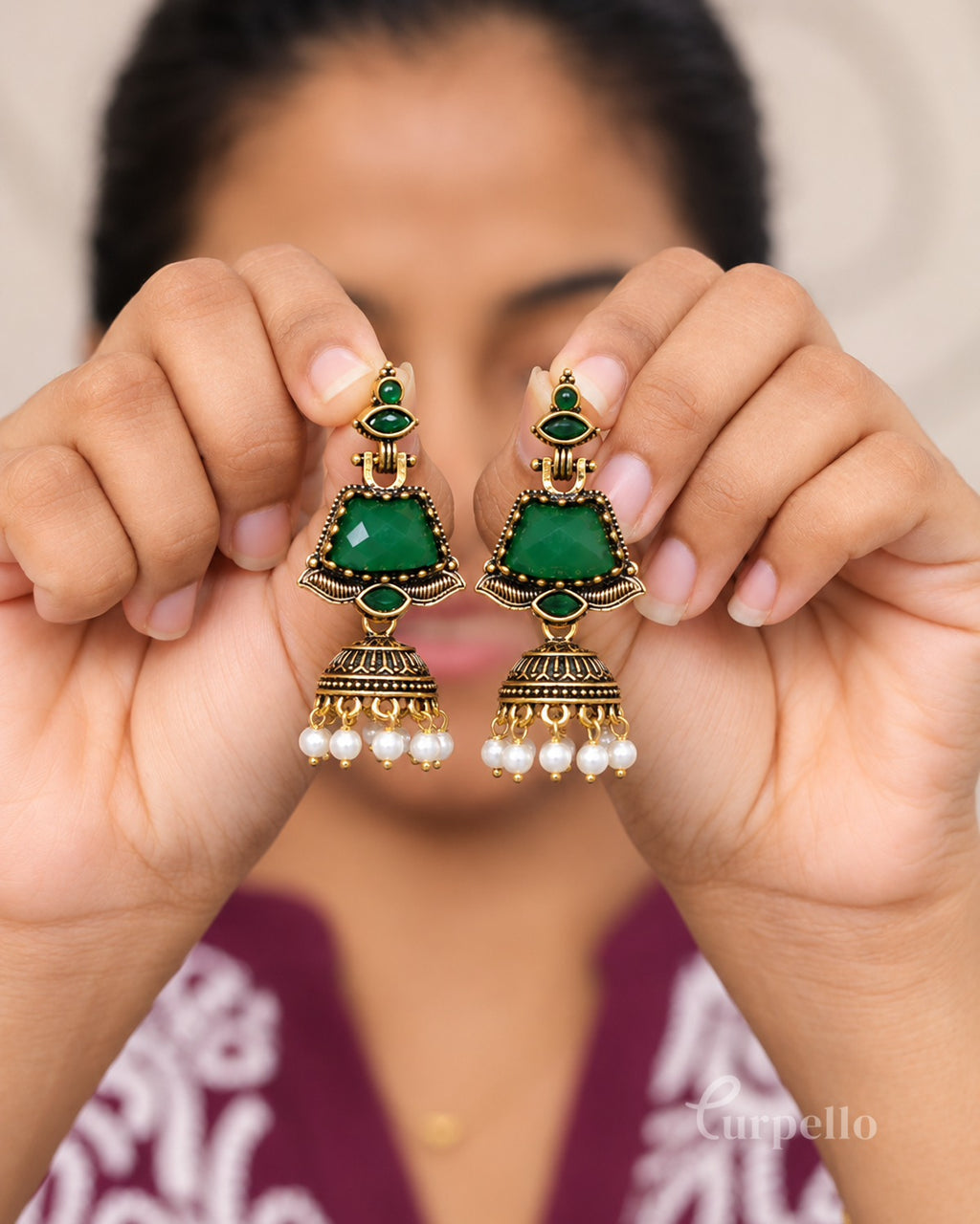 Ruby Raaga Jhumka