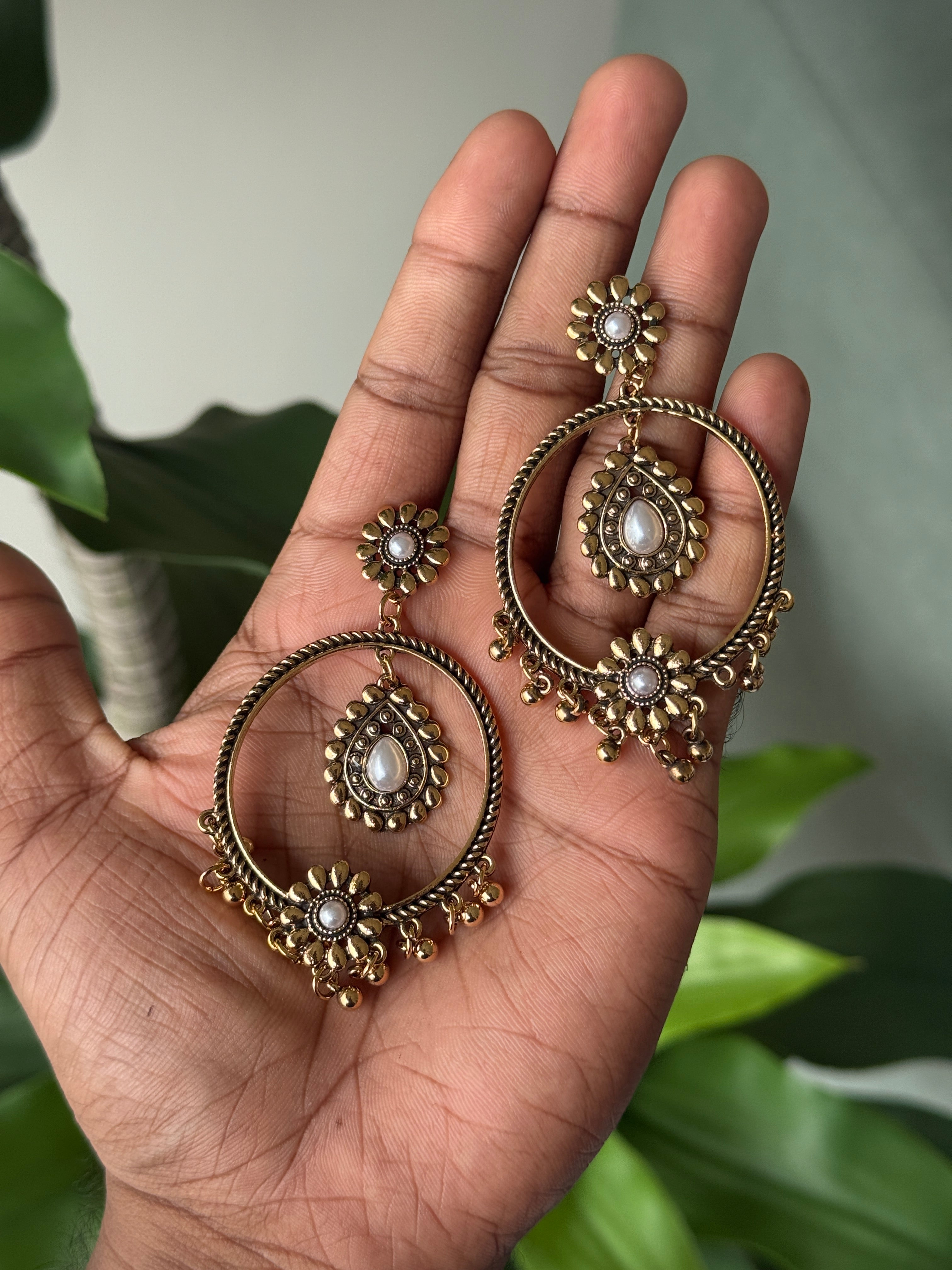 Purpello Bloom Jhumka Hoops