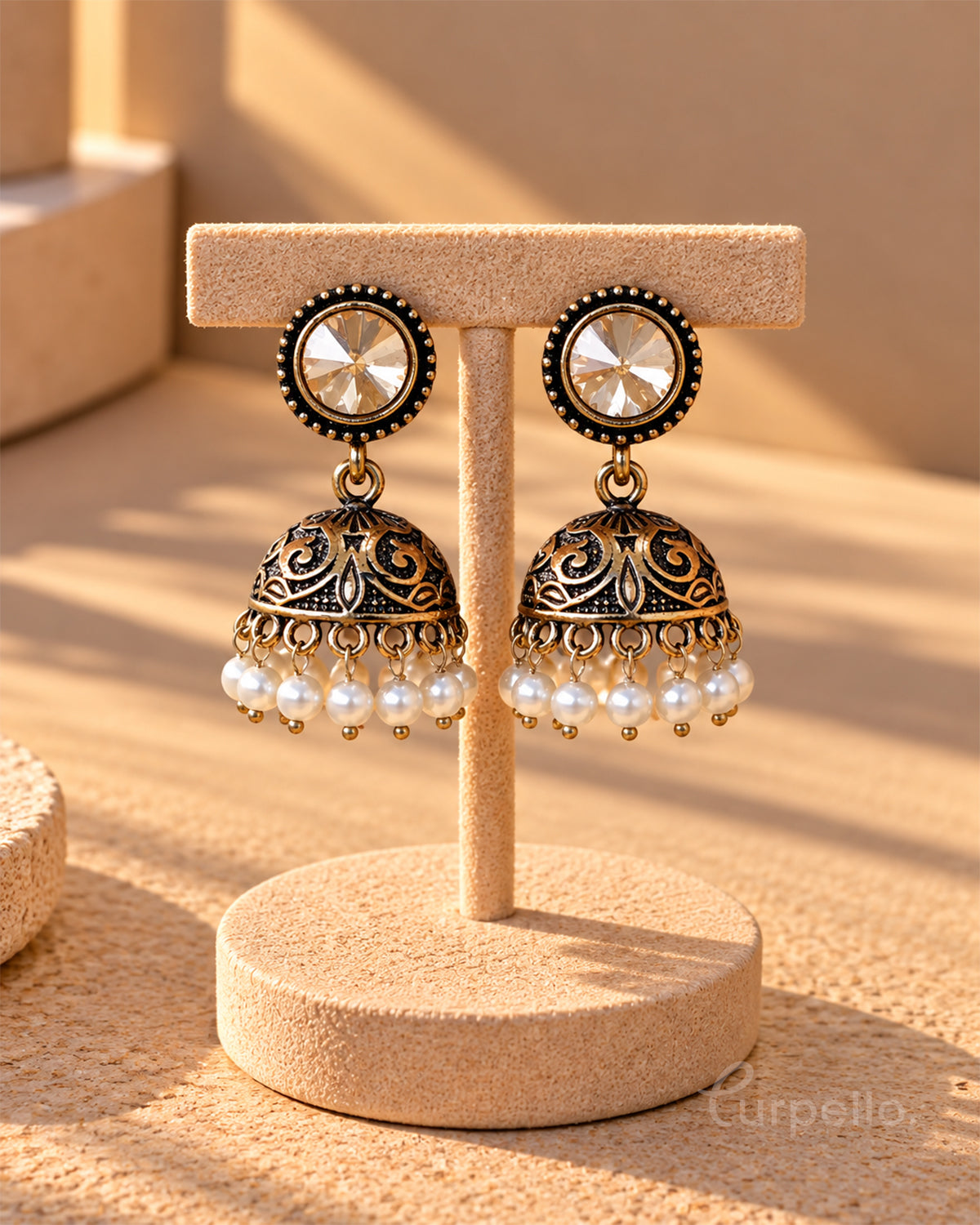Heritage Antique Jhumka Earrings