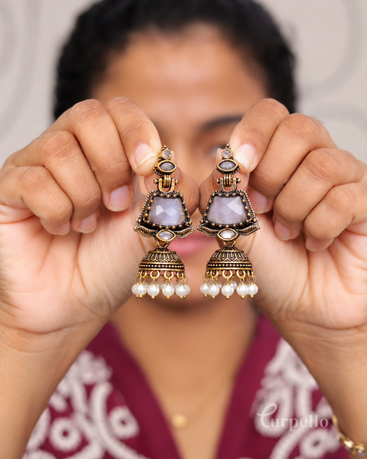 Ruby Raaga Jhumka