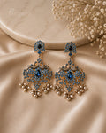 Purpello Antique Peacock Drop Earrings