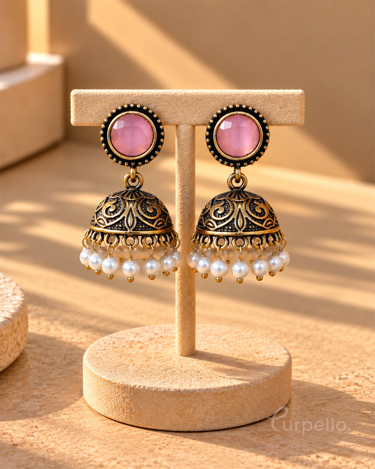 Heritage Antique Jhumka Earrings
