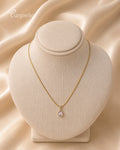 Purpello Baby Pink Teardrop Pendant Chain