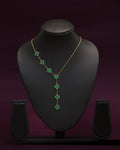 Purpello Emerald Clover Drop Chain