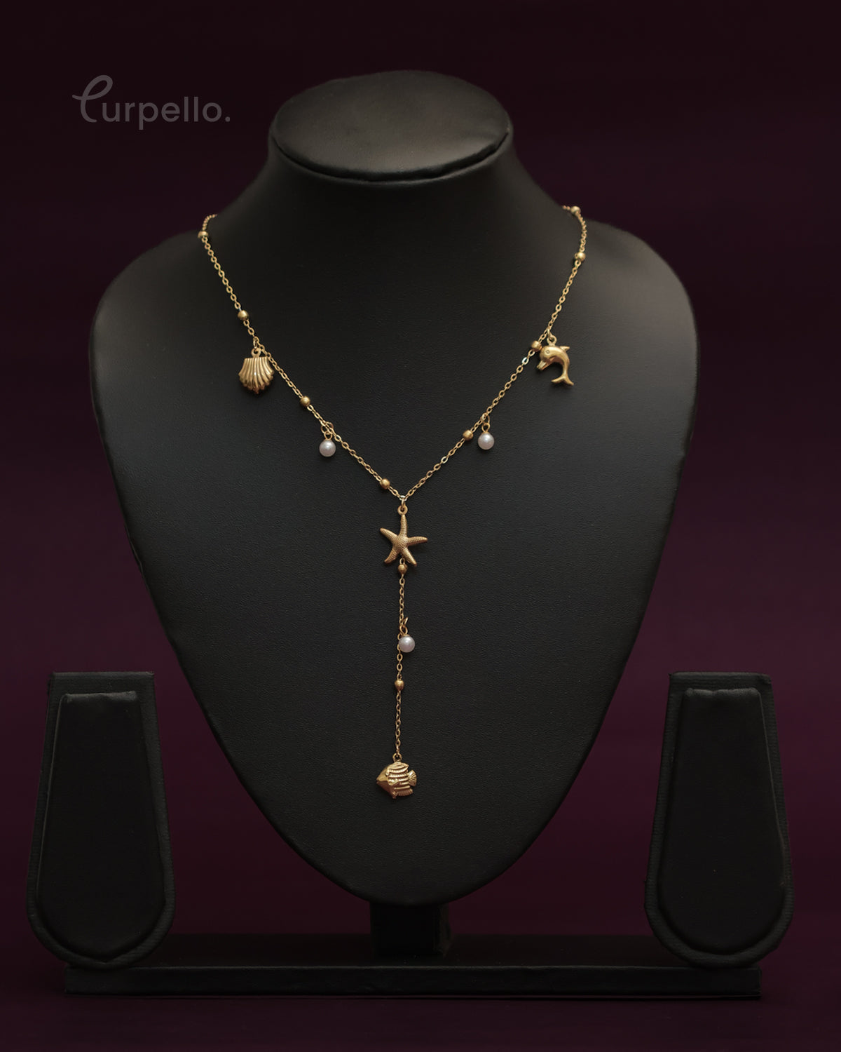 Purpello Ocean Charm Drop Chain
