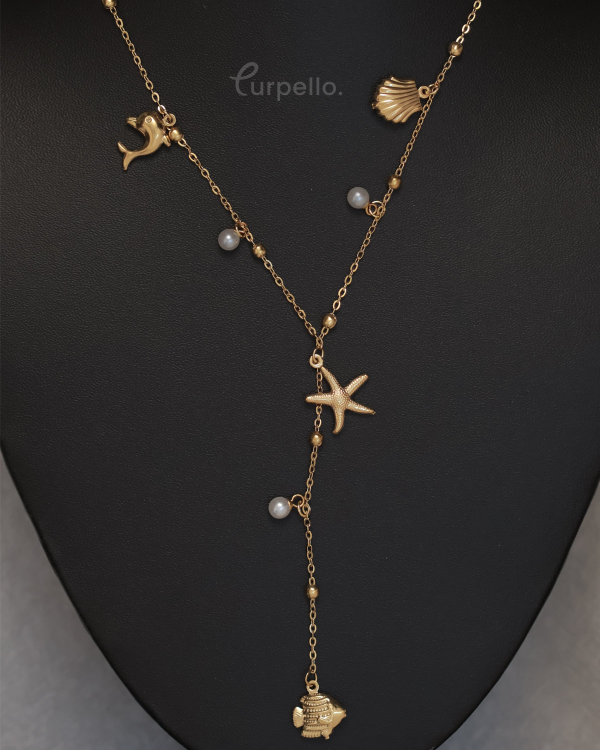 Purpello Ocean Charm Drop Chain