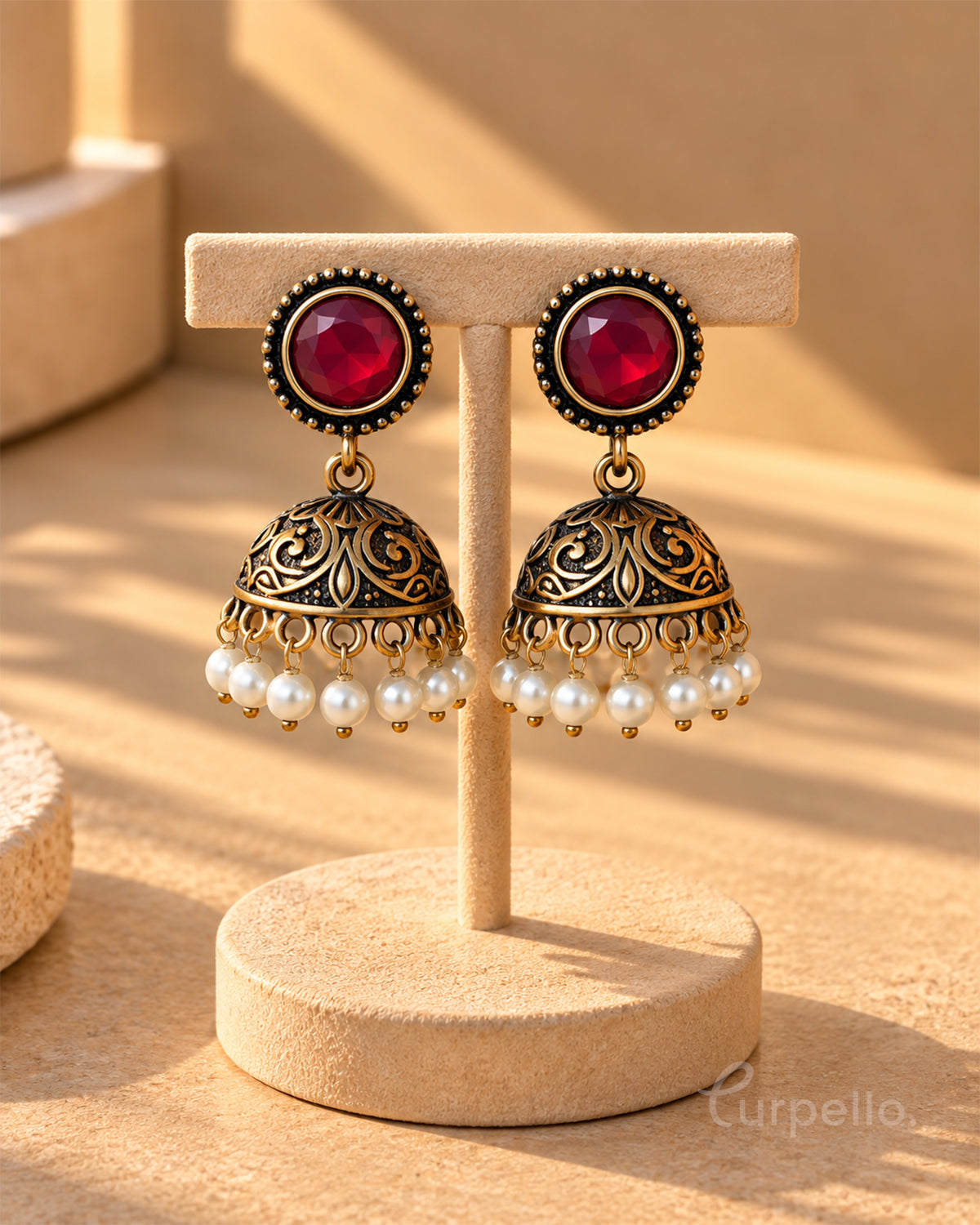 Heritage Antique Jhumka Earrings