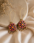 Purpello Boho Charm Circular Tassel Earrings