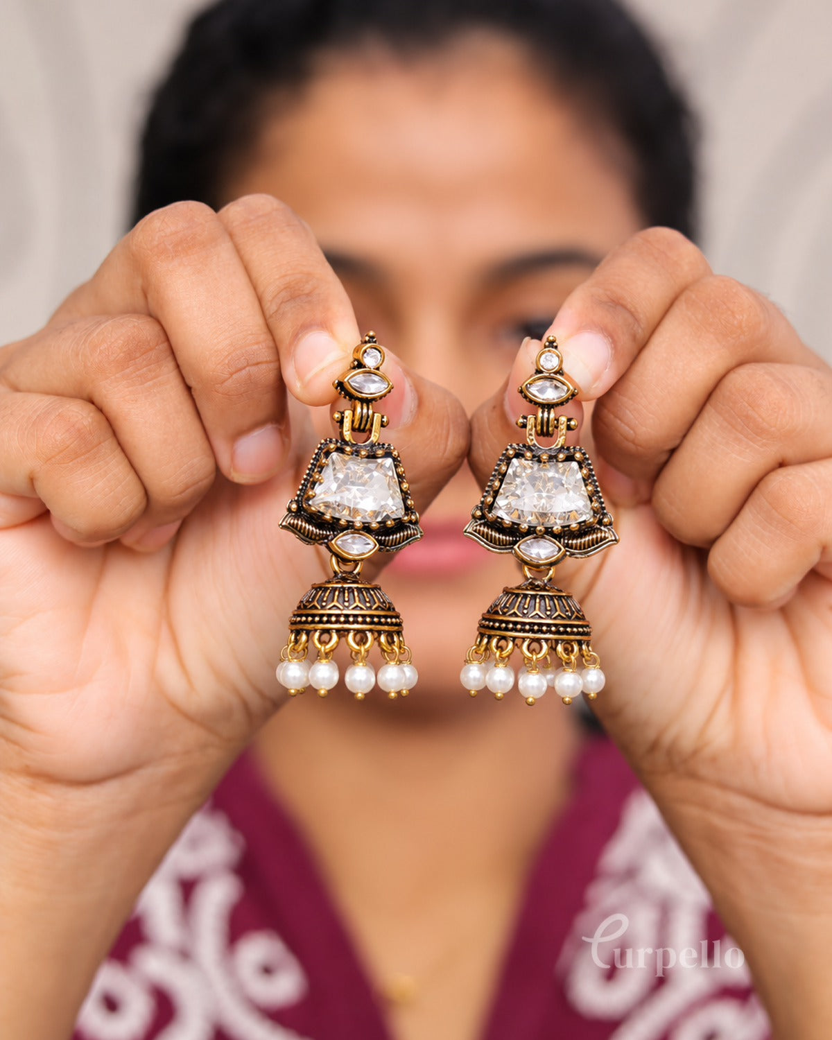 Ruby Raaga Jhumka