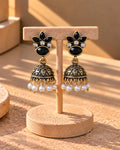 Purpello Blossom Antique Jhumka Earrings