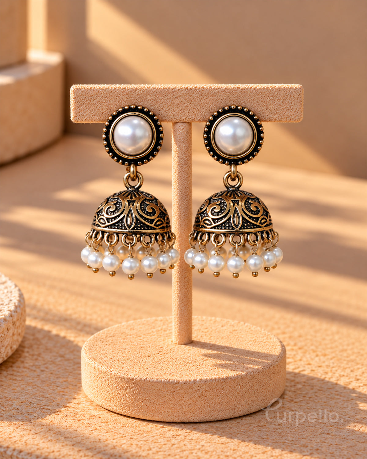 Heritage Antique Jhumka Earrings